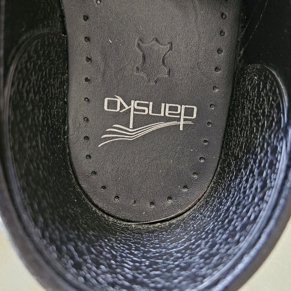 Dansko Black Leather Professional Clogs - Picture 8 of 8